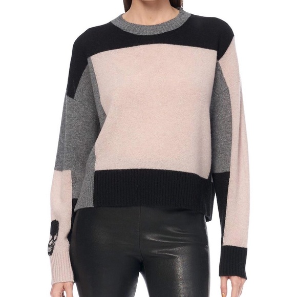 360 Cashmere Colorblock Cashmere Sweater - Picture 3 of 6